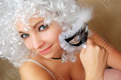 Ladywith mask