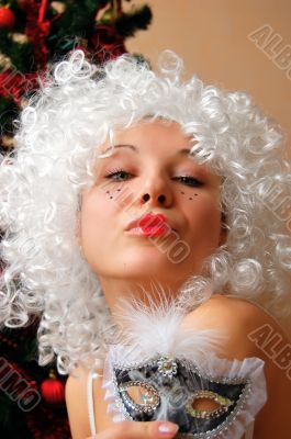 Lady with mask