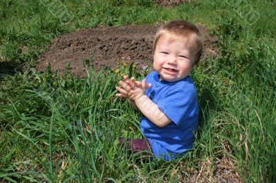 Child with the dandelion