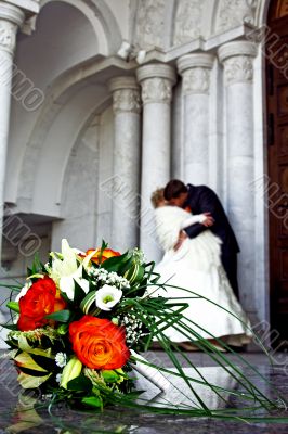 Wedding  bunch of flowers