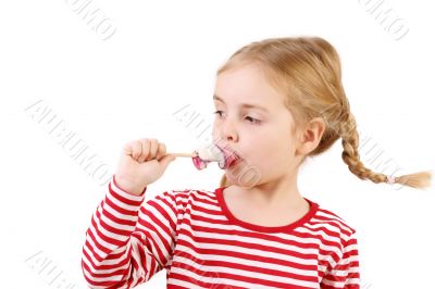 girl with lollipop