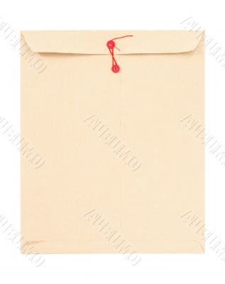 Manila envelope with red string
