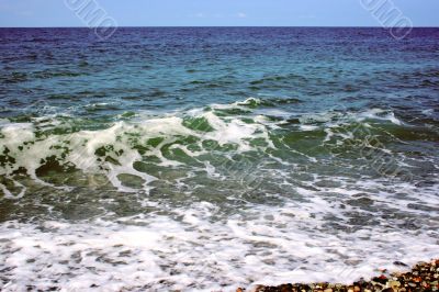 blue sea wave