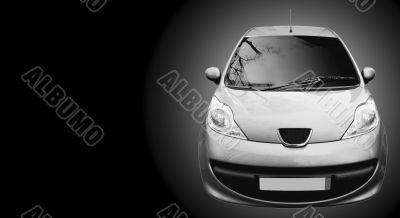 Car isolated on black