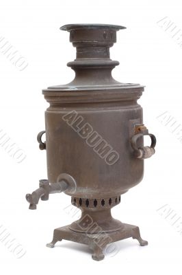 Old copper samovar