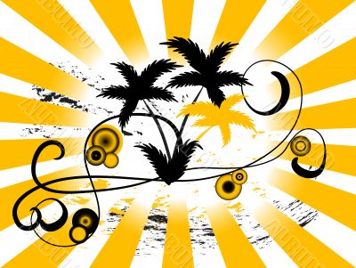 Palm tree background