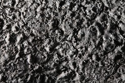 chapped black surface