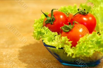 Fresh salad with tomatoes