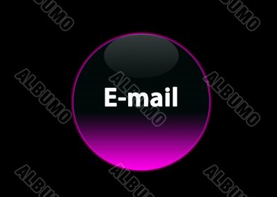 pink neon buttom e-mail