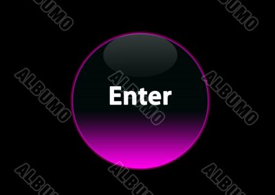 pink neon buttom enter