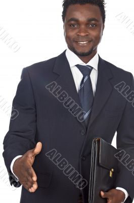 attractive african businessman