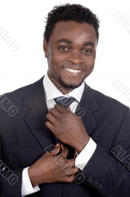 attractive african businessman