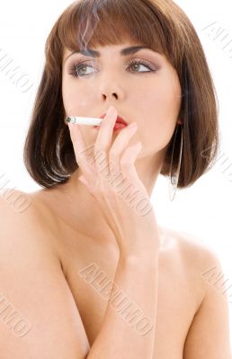smoking lady