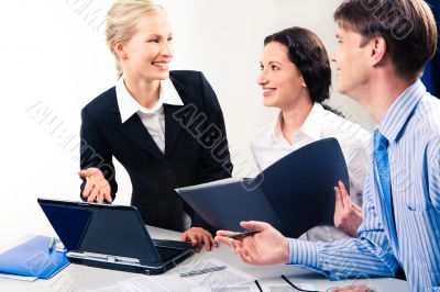 At meeting