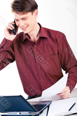 Businessman at work