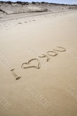 beach writing