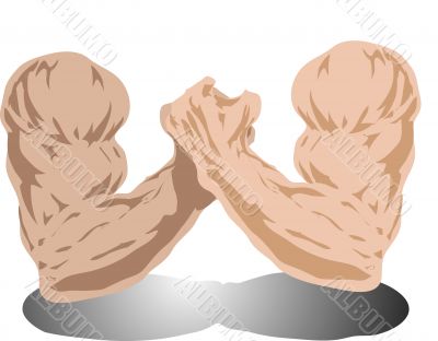 Armwrestling illustration