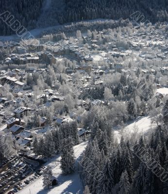 Ski resort town