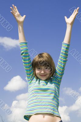 Portrait of smiling young girl