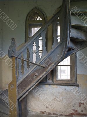 Old spiral stairs