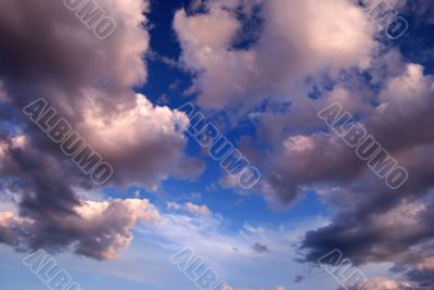 picturesque clouds are in sky