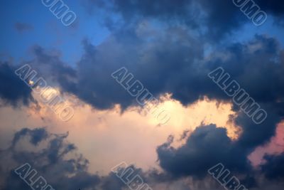 picturesque clouds are in sky