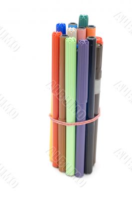 Set of colored markers