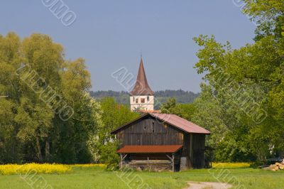Cabin with Church