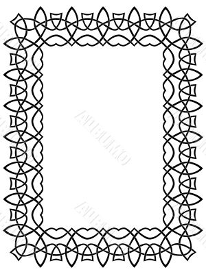 black border with celtic ornament 7