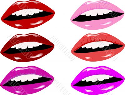 Colored lips