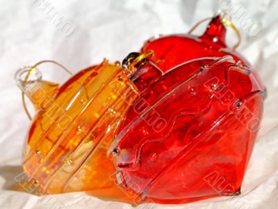 Christmas glass ornaments