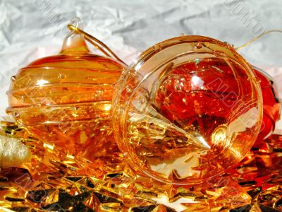 Christmas glass ornaments