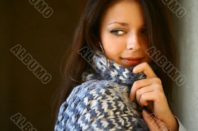 Blue scarf