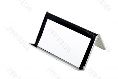 Blank Business Card and Holder