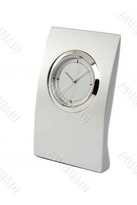 Clock on white background