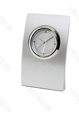 Clock on white background
