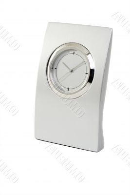 Clock on white background