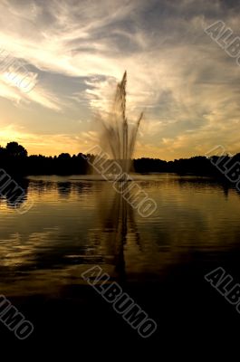 Sunset on the water