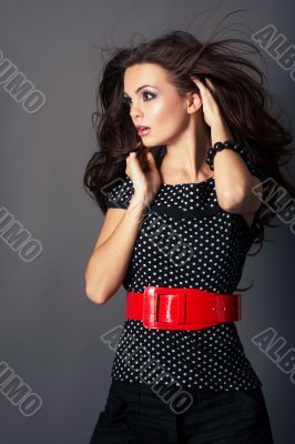 Woman with Long Brown Hair