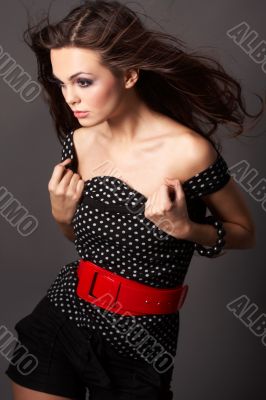 Woman with Long Brown Hair