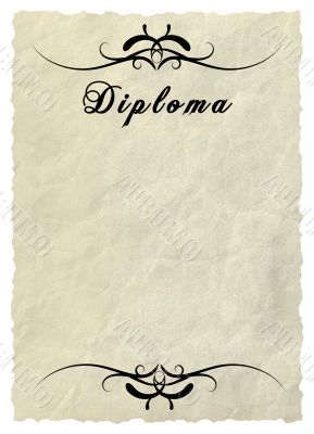 Diploma - Decorative framework.