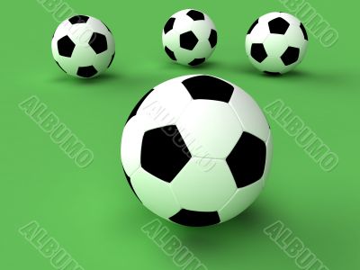 Some footballs