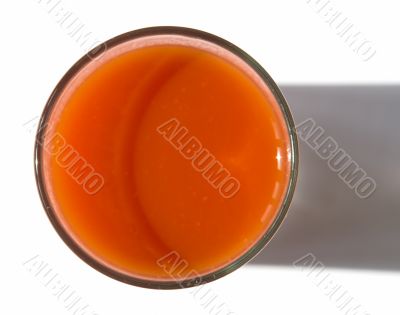 tomato juice top view