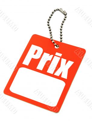 French price tag