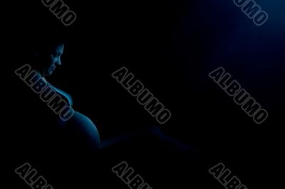 Artistical view of a pregnant woman