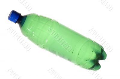 plastic green bottle