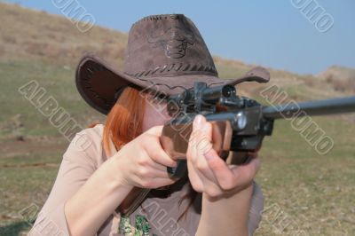 The Woman with rifle