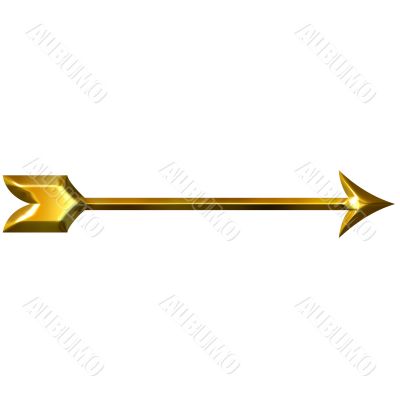 3D Golden Arrow