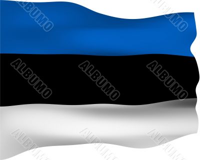 3D Flag of Estonia