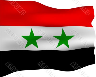 3D Flag of Syria